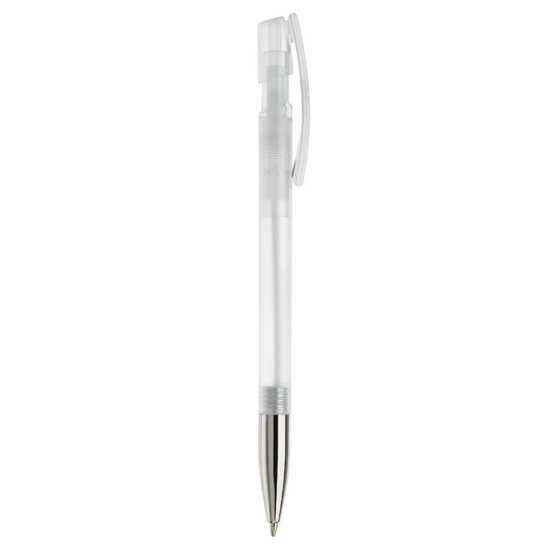 Kugelschreiber Nash Transparent mit Metallspitze