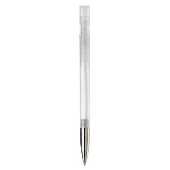 Kugelschreiber Nash Transparent mit Metallspitze