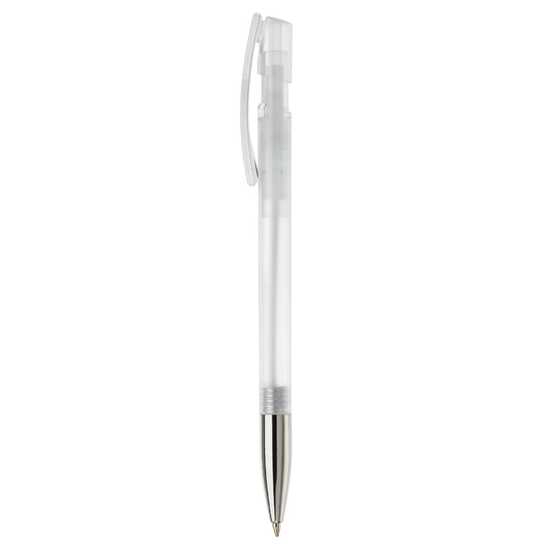 Kugelschreiber Nash Transparent mit Metallspitze