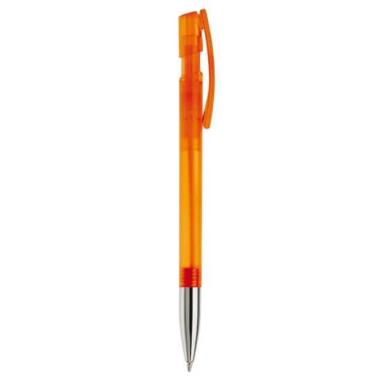 Kugelschreiber Nash Transparent mit Metallspitze