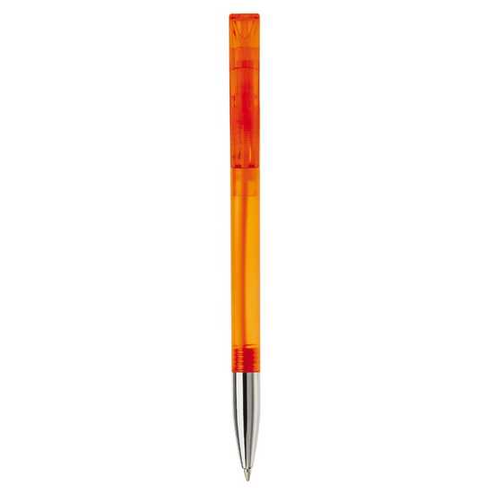 Kugelschreiber Nash Transparent mit Metallspitze