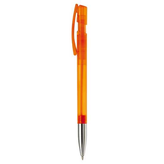 Kugelschreiber Nash Transparent mit Metallspitze