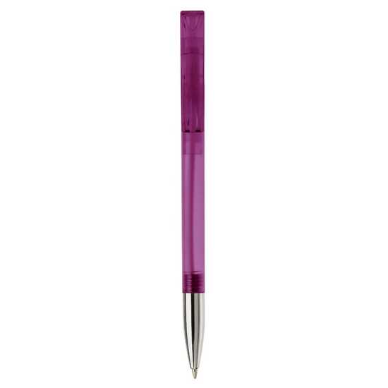 Kugelschreiber Nash Transparent mit Metallspitze