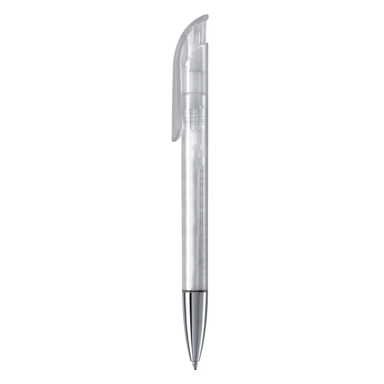 Kugelschreiber Atlas Transparent mit Metallspitze