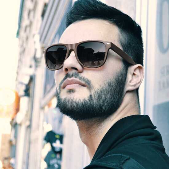 Sonnenbrille Justin Kaffee-Faser UV400