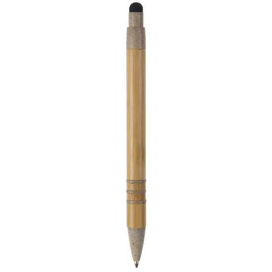 Kugelschreiber Bambus mit Touchpen und Weizenstroh Elementen