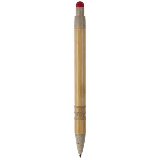 Kugelschreiber Bambus mit Touchpen und Weizenstroh Elementen