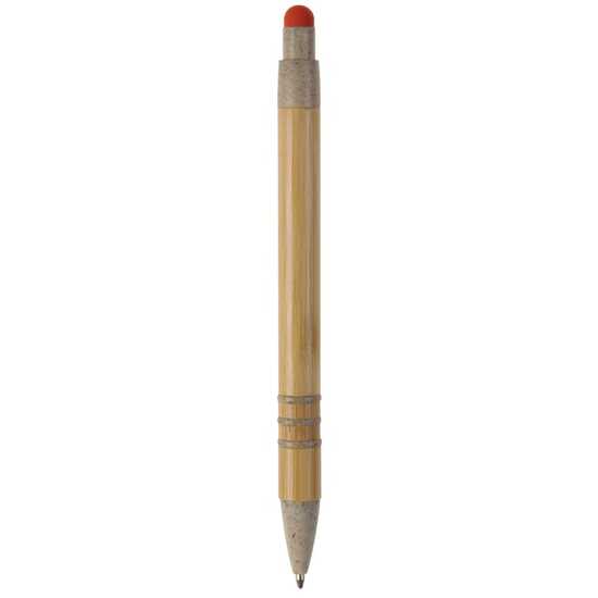 Kugelschreiber Bambus mit Touchpen und Weizenstroh Elementen