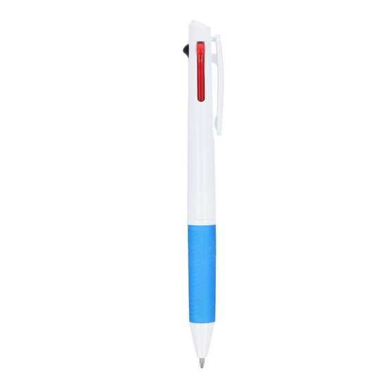 3-Farben-Stift mit Griffzone und Schlüsselband