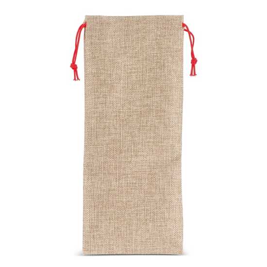 Flaschenetui im Jute-Stil 14 x 34 cm