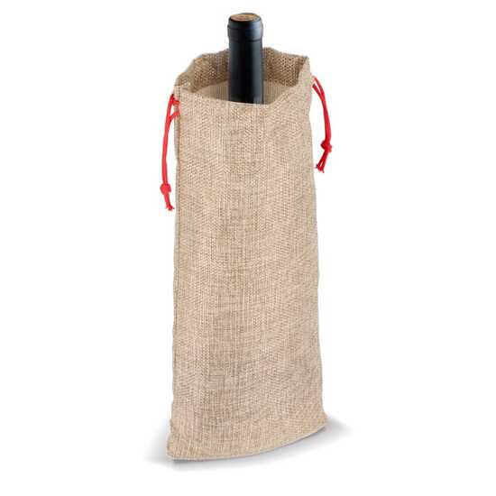 Flaschenetui im Jute-Stil 14 x 34 cm