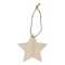 Sternförmiges Weihnachtsornament aus Holz