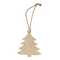 Baumförmiges Weihnachtsornament aus Holz