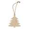 Baumförmiges Weihnachtsornament aus Holz