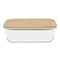 Lunchbox aus Glas mit Bambusdeckel
