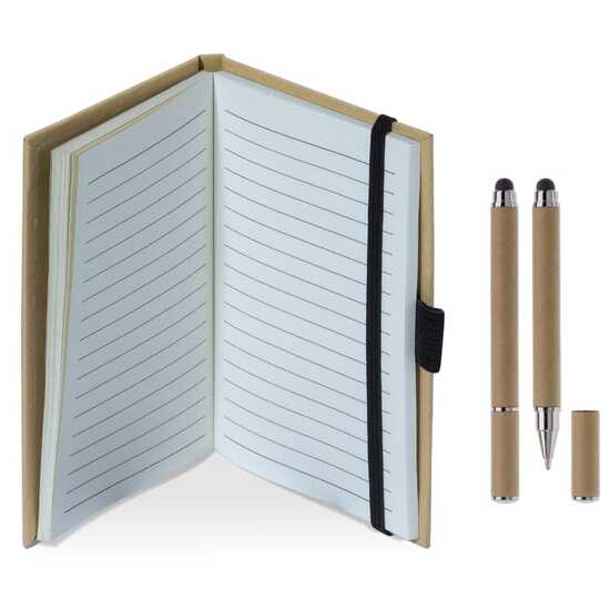 Karton Notizbuch A6 + Stift