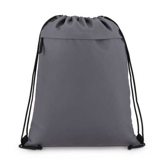 PU-beschichtete R-PET 600D Kordeltasche 33 x 42 cm