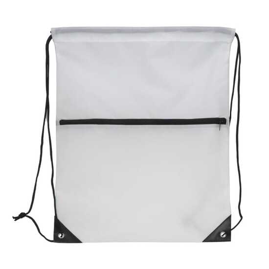 Kordelzugtasche 210T R-PET mit Reißverschluss