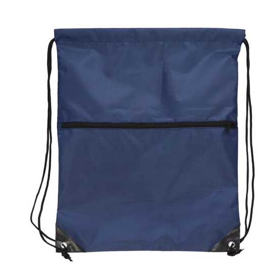 Kordelzugtasche 210T R-PET mit Reißverschluss