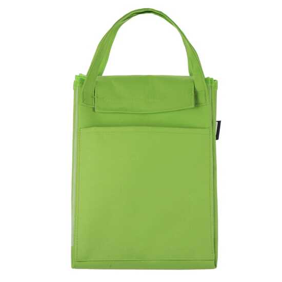 Gefaltete Kühltasche und Picknickmatte