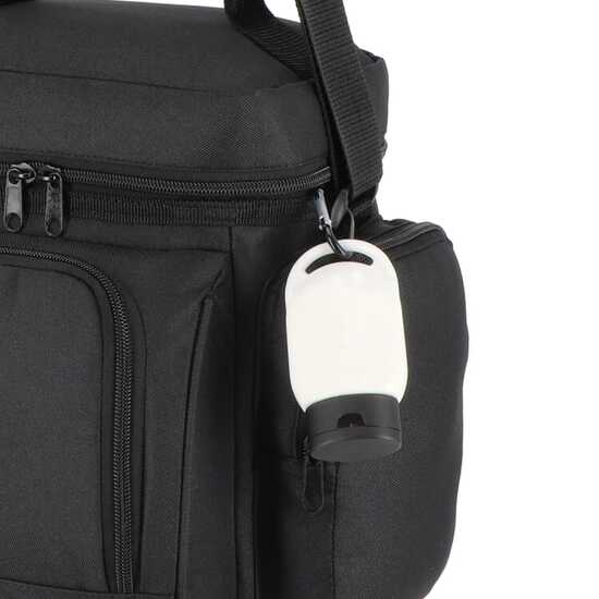 Sonnenschutzlotion mit Karabiner SPF30 aus recyceltem Material