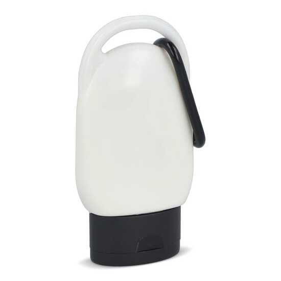 Sonnenschutzlotion mit Karabiner SPF30 aus recyceltem Material