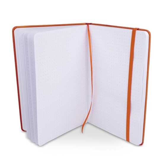 Notizbuch A5 PU mit Rasterpunktseiten