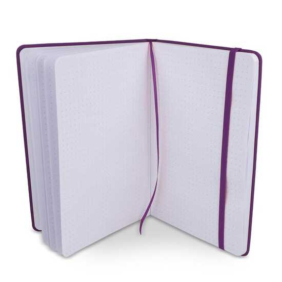 Notizbuch A5 PU mit Rasterpunktseiten