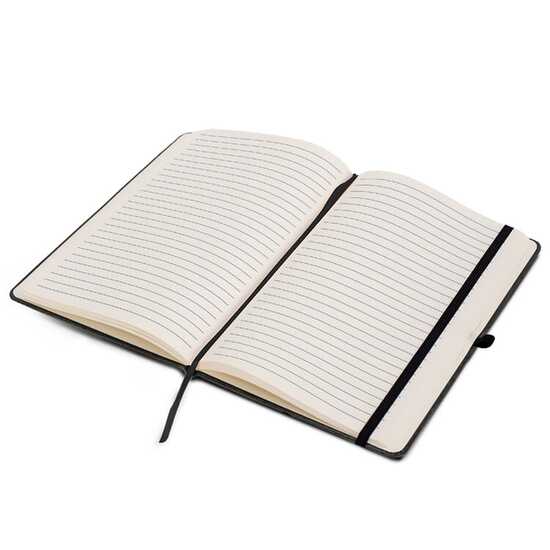 Hardcover-Notizbuch mit Einband aus recycelten Leder DIN A5