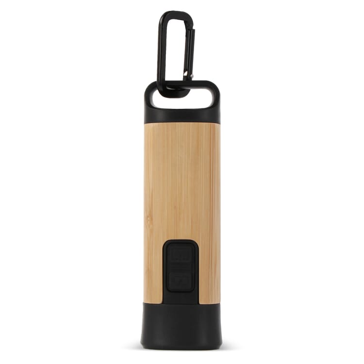 Wiederaufladbare R-ABS & Bamboo Taschenlampe