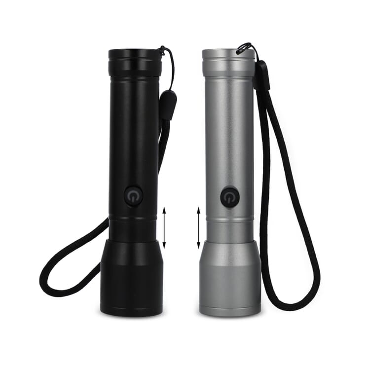 Wiederaufladbare Taschenlampe aus recyceltem Aluminium IPX4