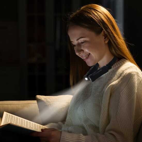 Wiederaufladbare, freihändige Nackentaschenlampe