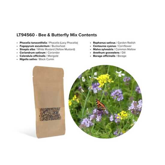 Tüte mit 4 Gramm Bienen- & Schmetterlingsblüten