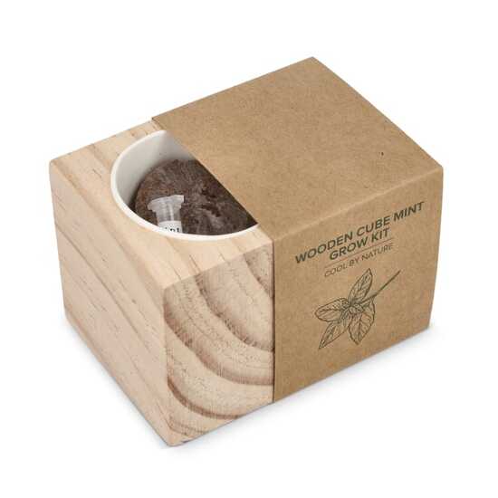 FSC-Holzpflanzgefäß-Set – Mint
