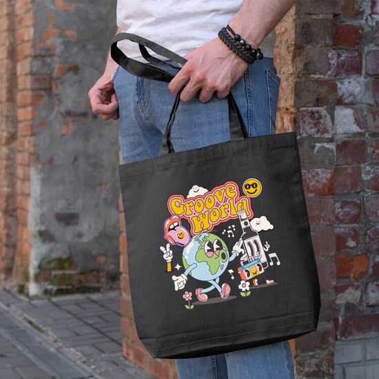Umhängetasche canvas OEKO-TEX®270g/m² 42x12x43cm