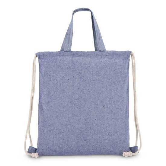 Tasche/Beutel mit Kordelzug aus recycelter Baumwolle 38x42cm