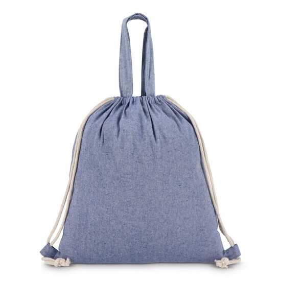 Tasche/Beutel mit Kordelzug aus recycelter Baumwolle 38x42cm