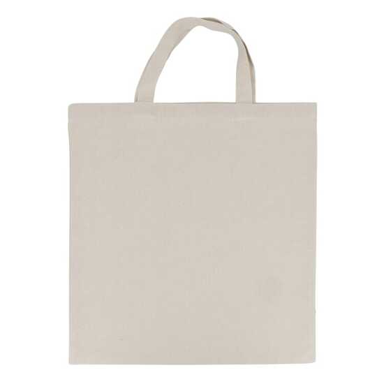 Tasche OEKO-TEX® natur kurze Henkel 220g/m² 38x42 cm