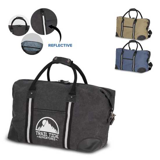 Weekender-Tasche aus recyceltem Baumwoll-Canvas Harper