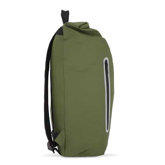 PU-beschichteter R-PET 600D Rolltop-Rucksack 20L