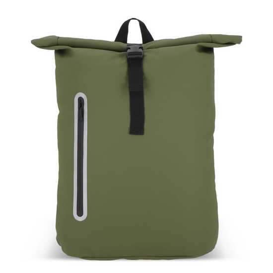 PU-beschichteter R-PET 600D Rolltop-Rucksack 20L
