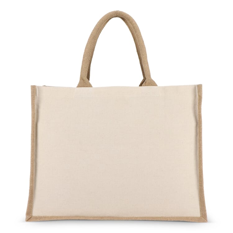 Jute-Baumwolle Tragetasche OEKO-TEX® 42,5 x 19 x 32cm 320g/m²