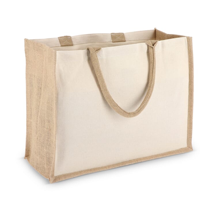 Jute-Baumwolle Tragetasche OEKO-TEX® 42,5 x 19 x 32cm 320g/m²