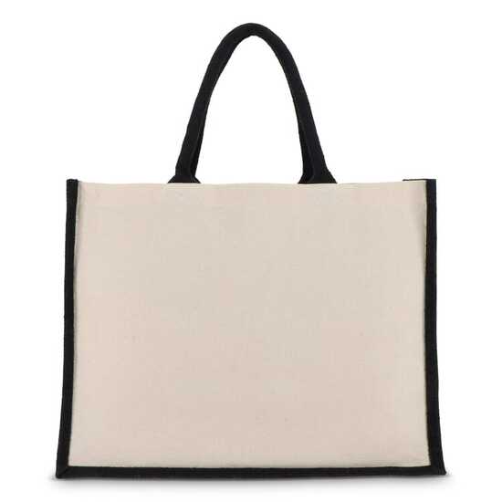 Jute-Baumwolle Tragetasche OEKO-TEX® 42,5 x 19 x 32cm 320g/m²