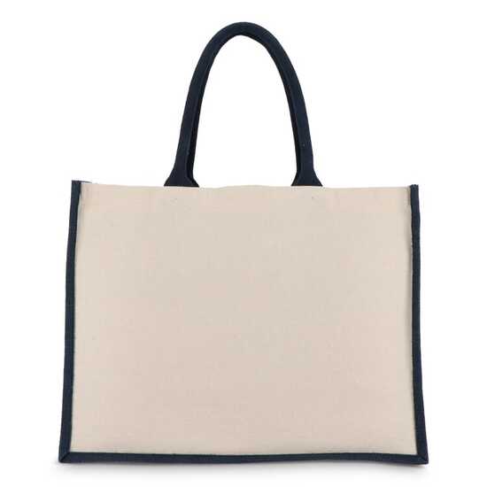 Jute-Baumwolle Tragetasche OEKO-TEX® 42,5 x 19 x 32cm 320g/m²