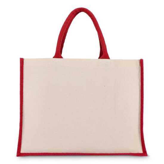 Jute-Baumwolle Tragetasche OEKO-TEX® 42,5 x 19 x 32cm 320g/m²