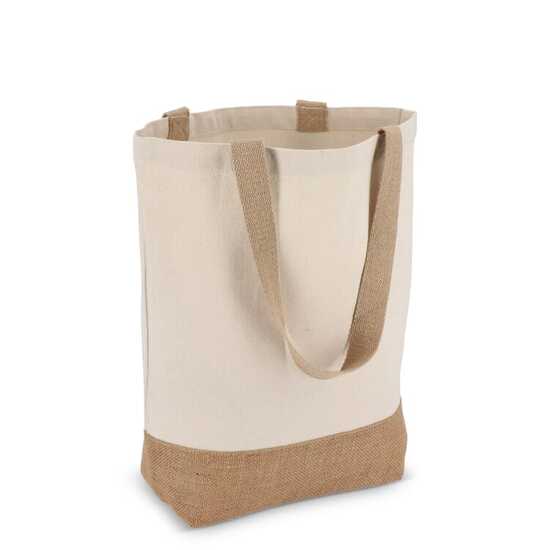 Baumwoll-Jute Tragetasche OEKO-TEX® 41 x 13 x 41cm 320g/m²