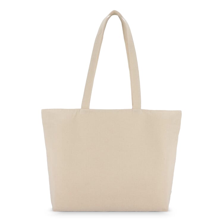 Baumwoll-Tragetasche mit Reißverschluss OEKO-TEX® 47 x 11 x 35cm 320g/m²