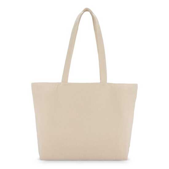 Baumwoll-Tragetasche mit Reißverschluss OEKO-TEX® 47 x 11 x 35cm 320g/m²