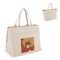 Baumwoll-Tragetasche mit Reißverschluss OEKO-TEX® 39 x 24 x 34cm 320g/m²
